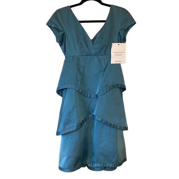 Marc Jacobs Silk Tiered Teal/Turquoise Dress Sz 2 - Picture 1 of 13